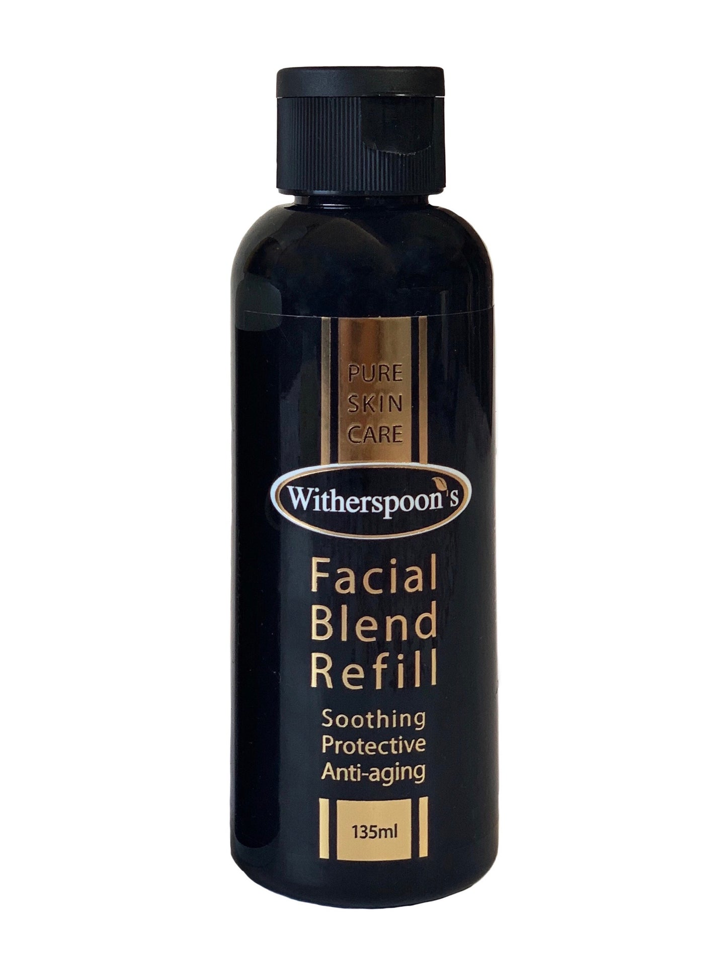 Witherspoon's Facial Blend. Australian made Anti-aging serum. Dry skin moisturiser for sensitive skin. 135ml with flip top lid. Concentrated formula, use with damp hands. For all skin types