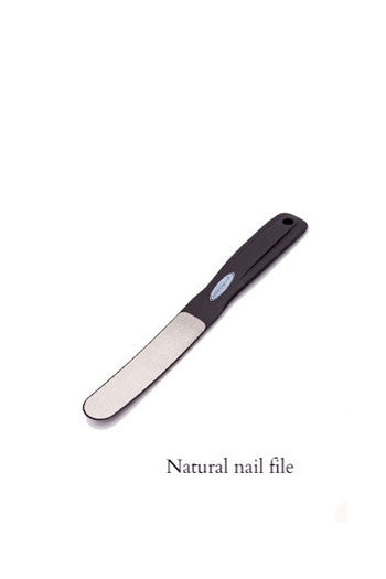 Natural Nail File. One sided with ultra fine plate for nails. Very effective to smooth ends keeping nails healthy and tidy.